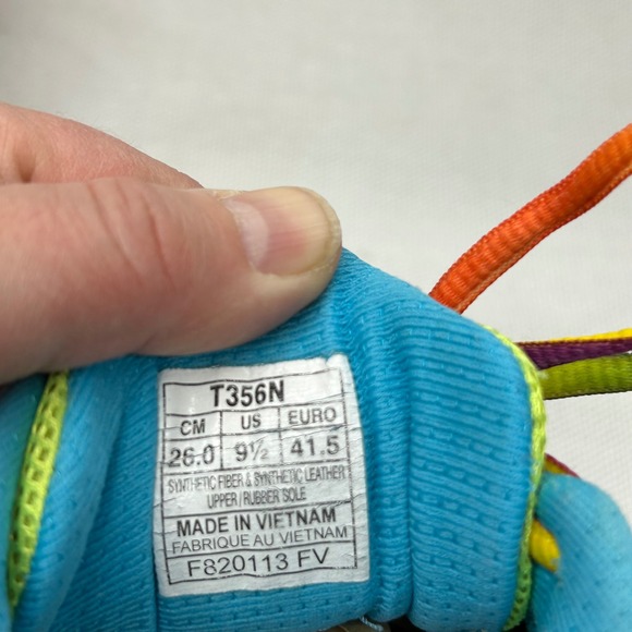 Asics Gel-Noosa Tri 8 Sneaker Womens 9.5 Running Shoes Neon MultiColor Triathlin - Picture 6 of 9